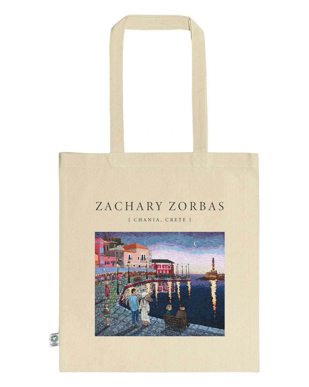 Tote Bag Organic: A Night in Chania Crete