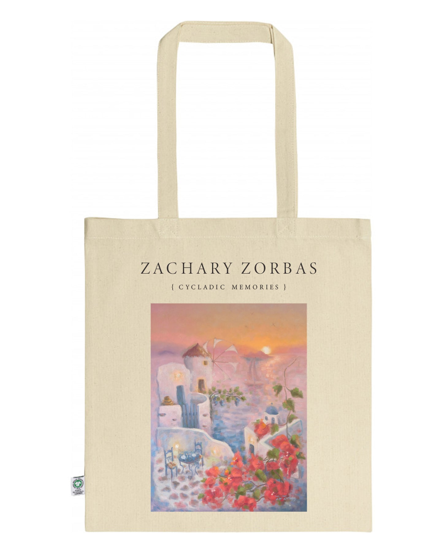 Tote Bag Organic: Cycladic Memories