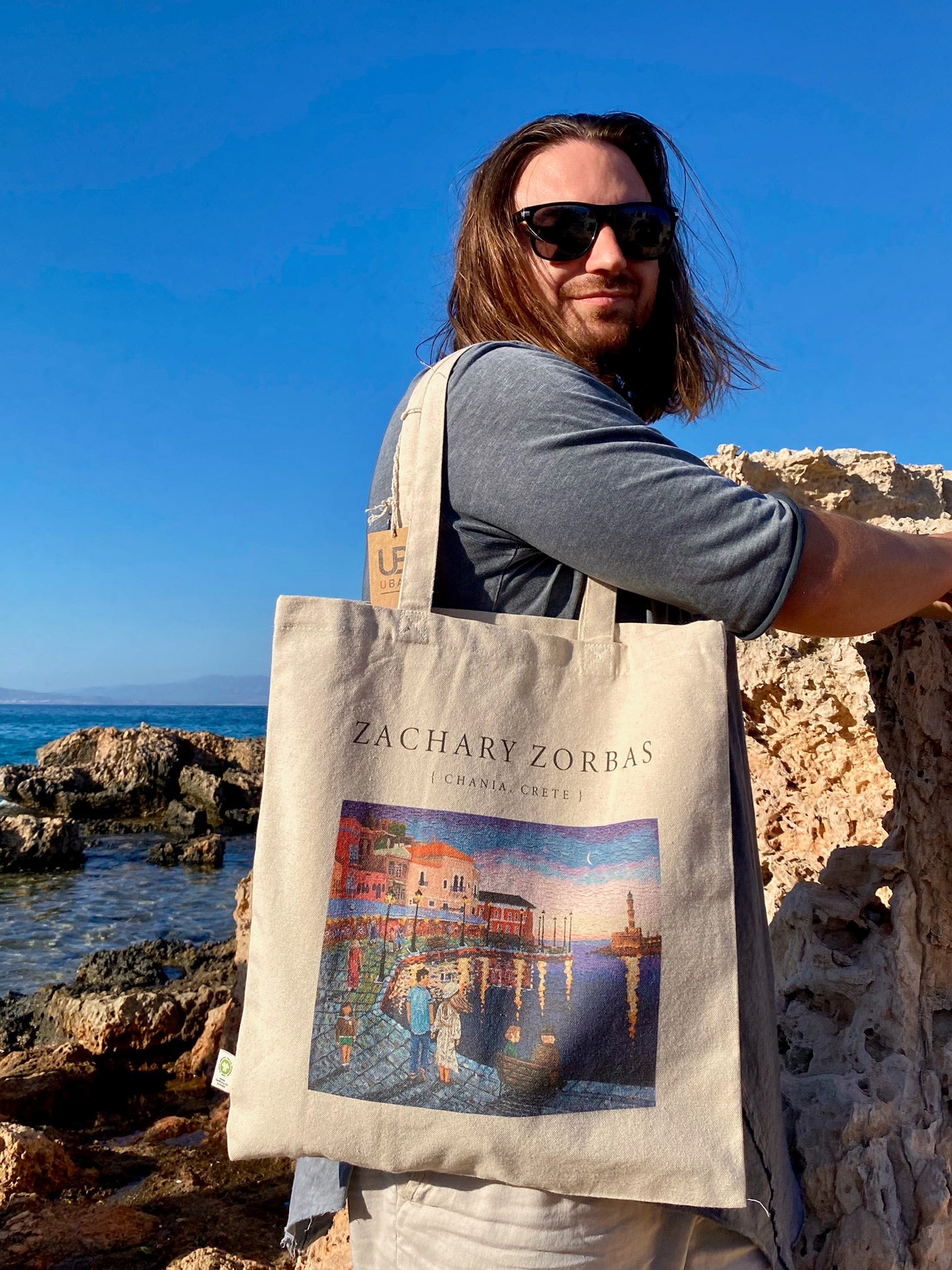 Tote Bag Organic: A Night in Chania Crete