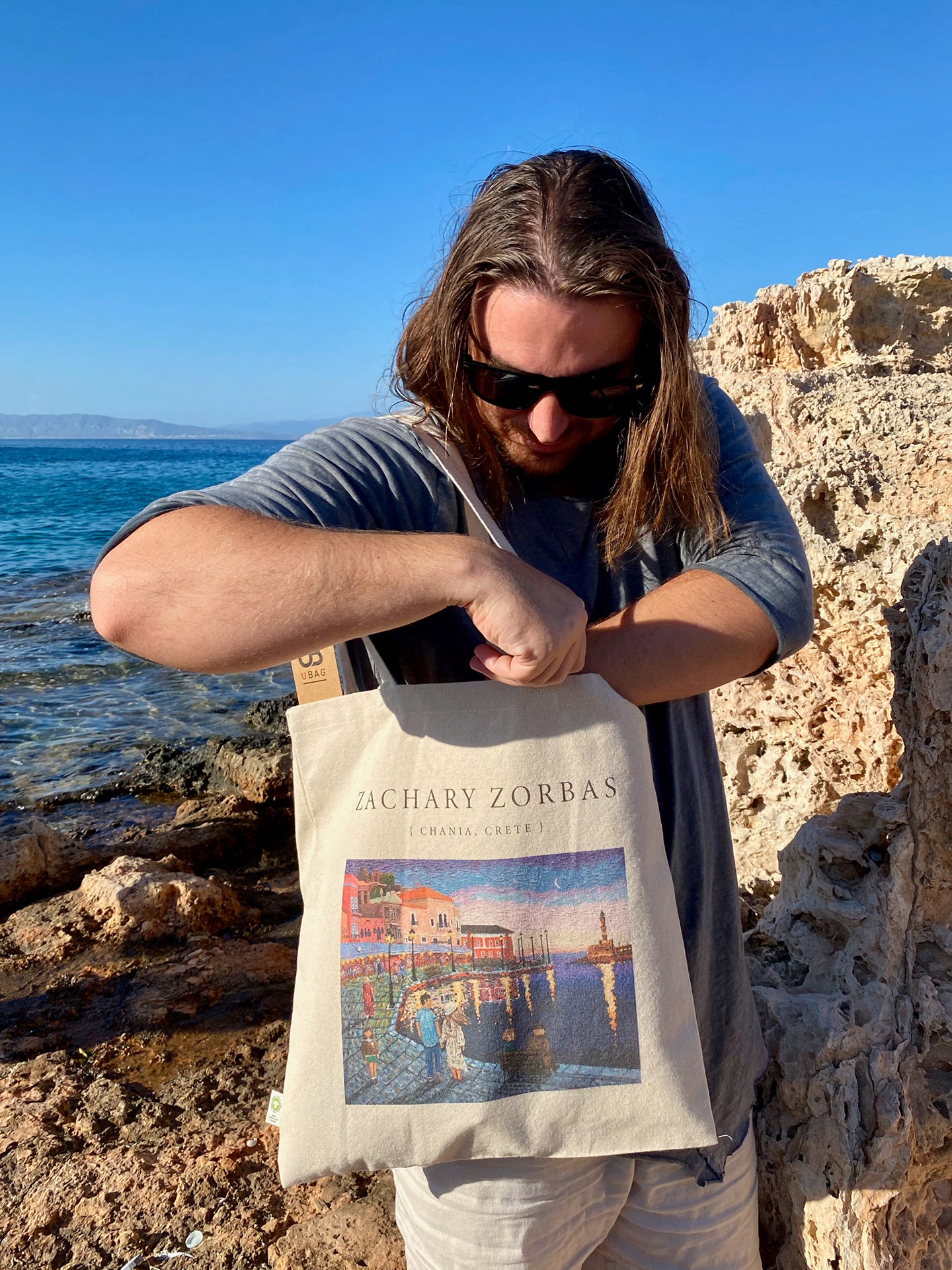 Tote Bag Organic: A Night in Chania Crete