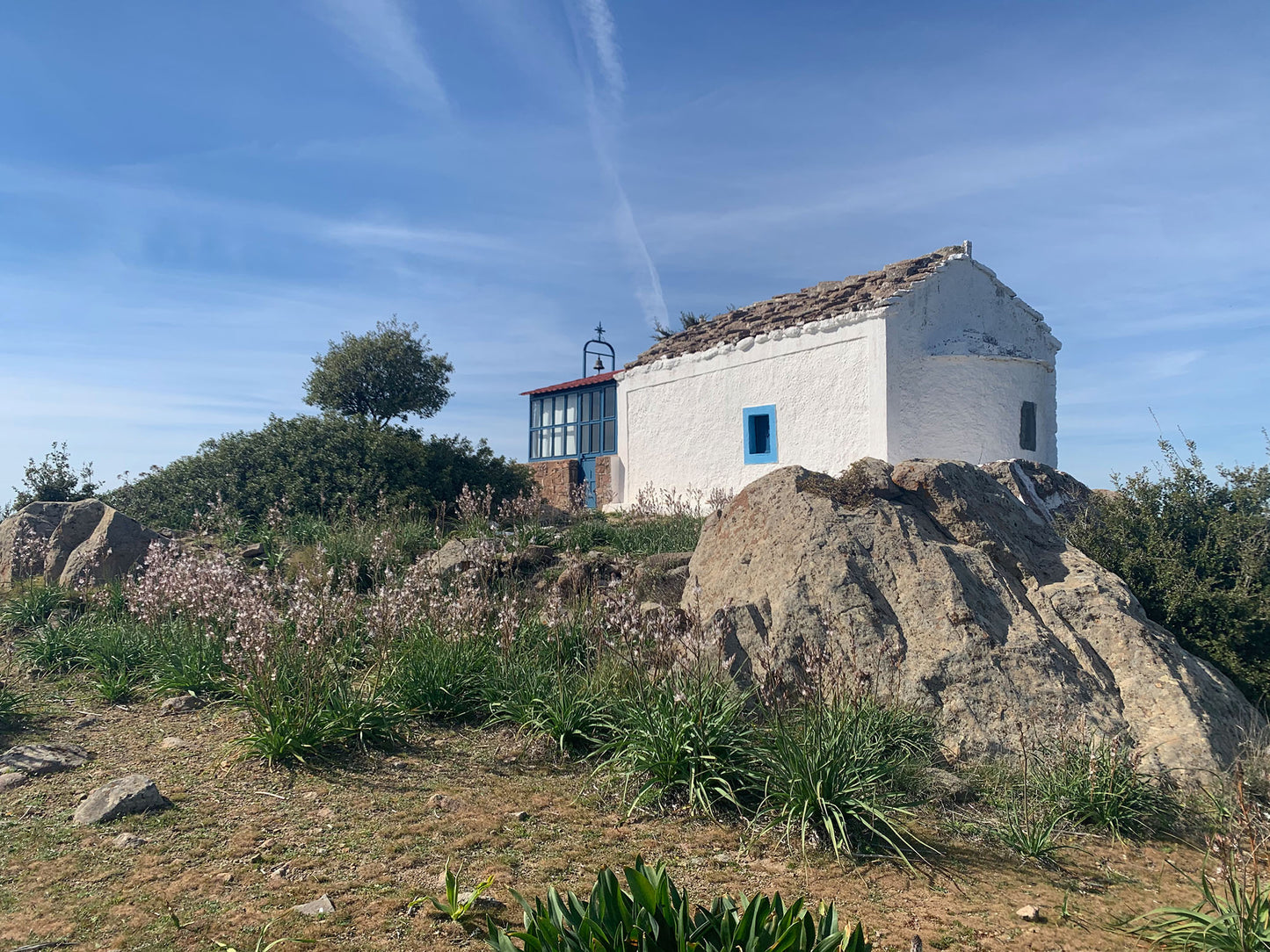 Original Painting: Chapel on Top of the Mountain in Aegina