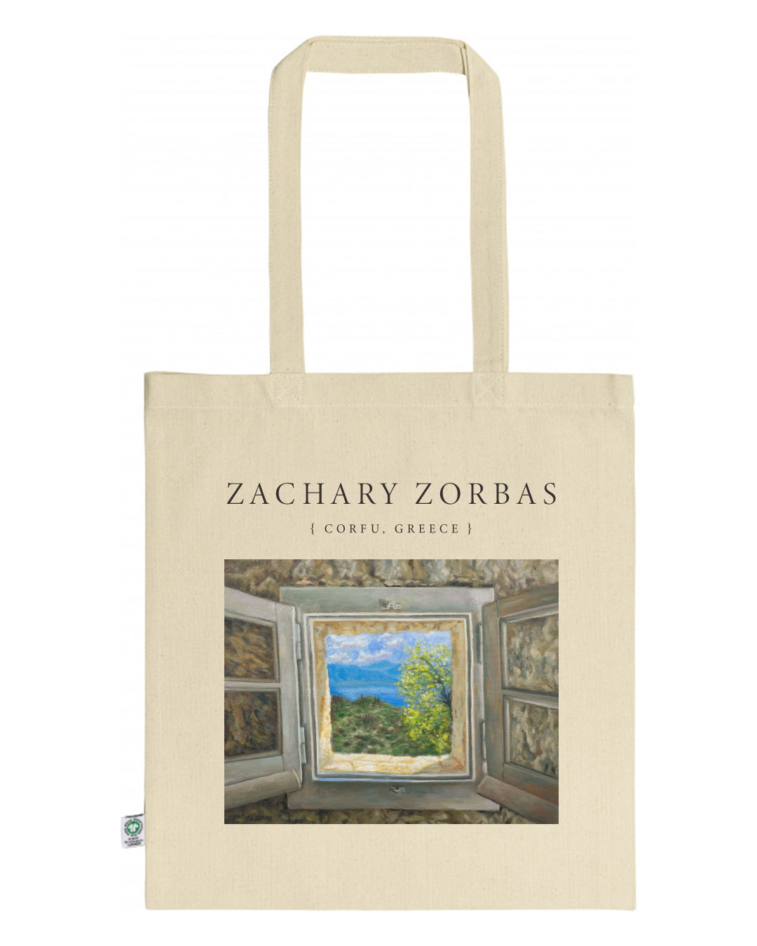 Tote Bag Organic: Mulberry House Window in Corfu