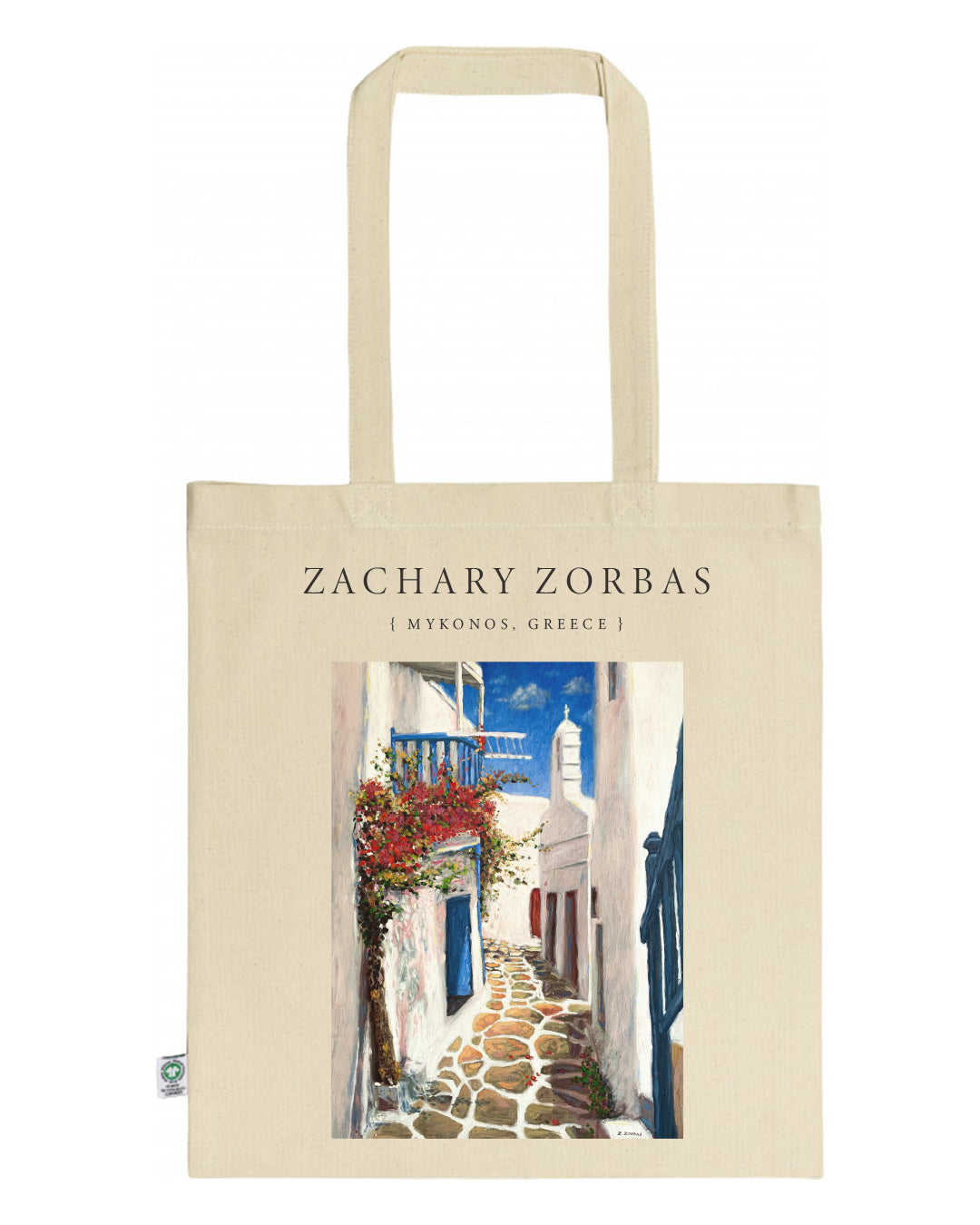 Tote Bag Organic: Mykonos Town