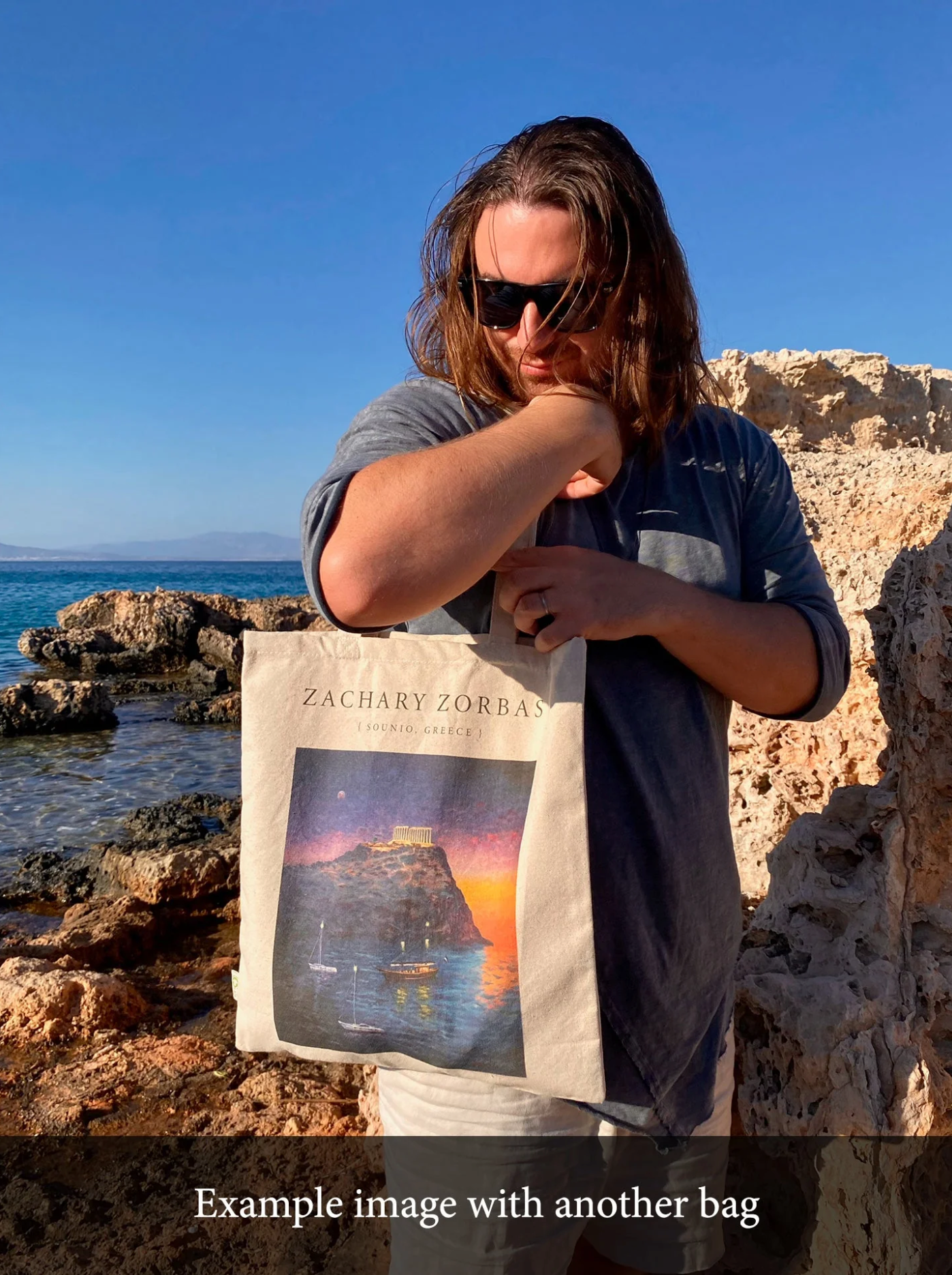 Tote Bag Organic: Cycladic Memories