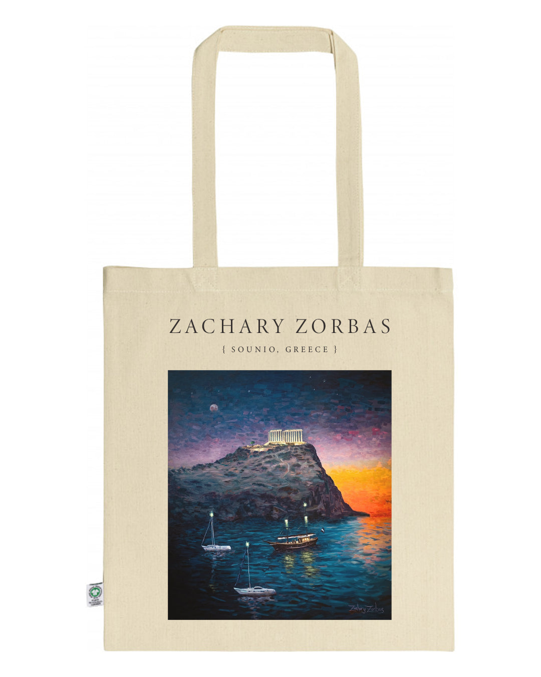 Tote Bag Organic: Cape Sounio Temple of Poseidon