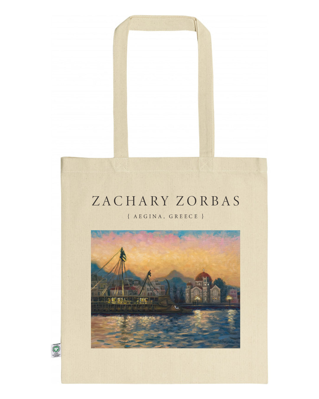 Tote Bag Organic: Athenian Trireme Olympias in Aegina Port