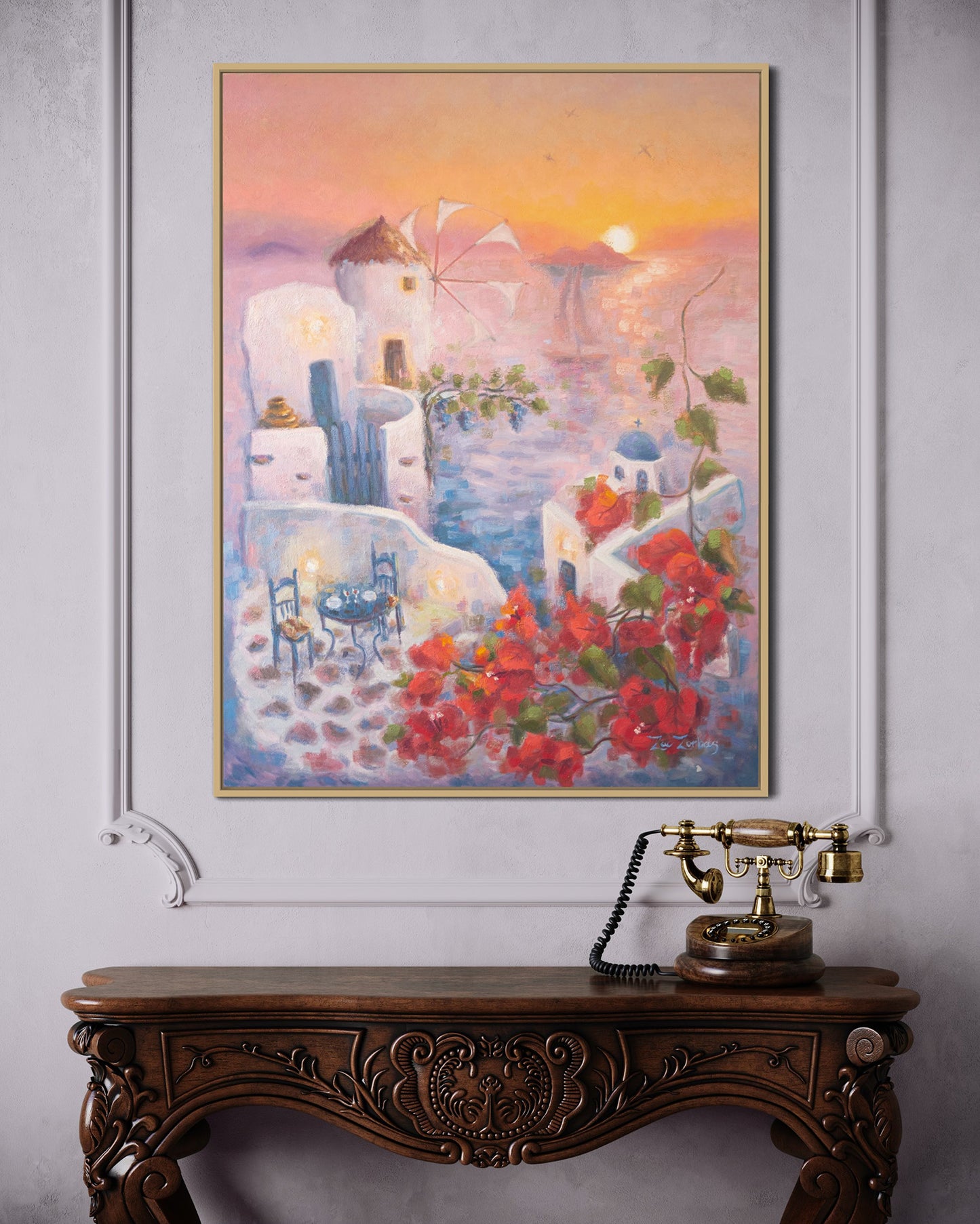 Original Painting: Cycladic Memories II