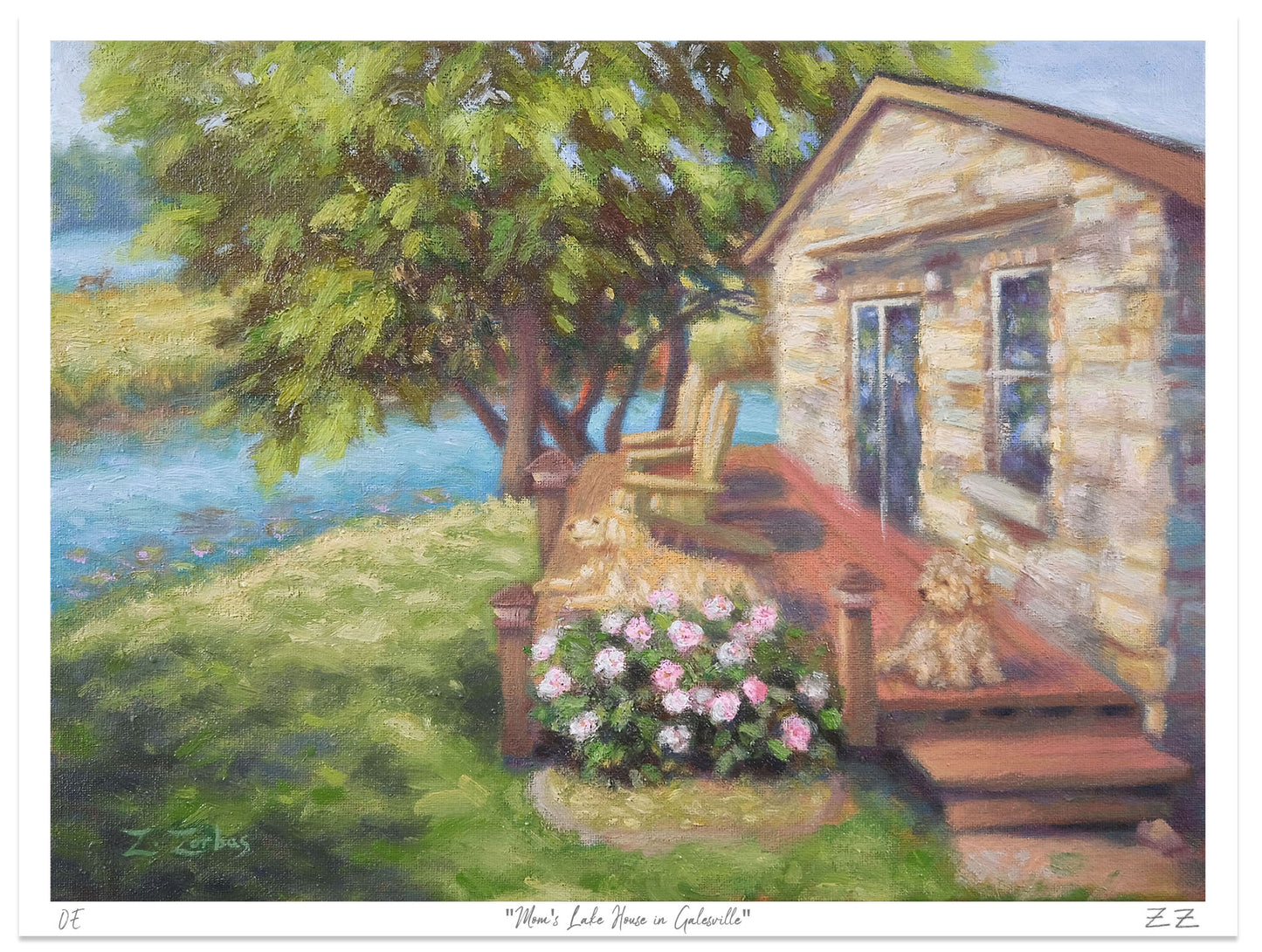 Art Print: Mom's Lake House in Galesville Wisconsin