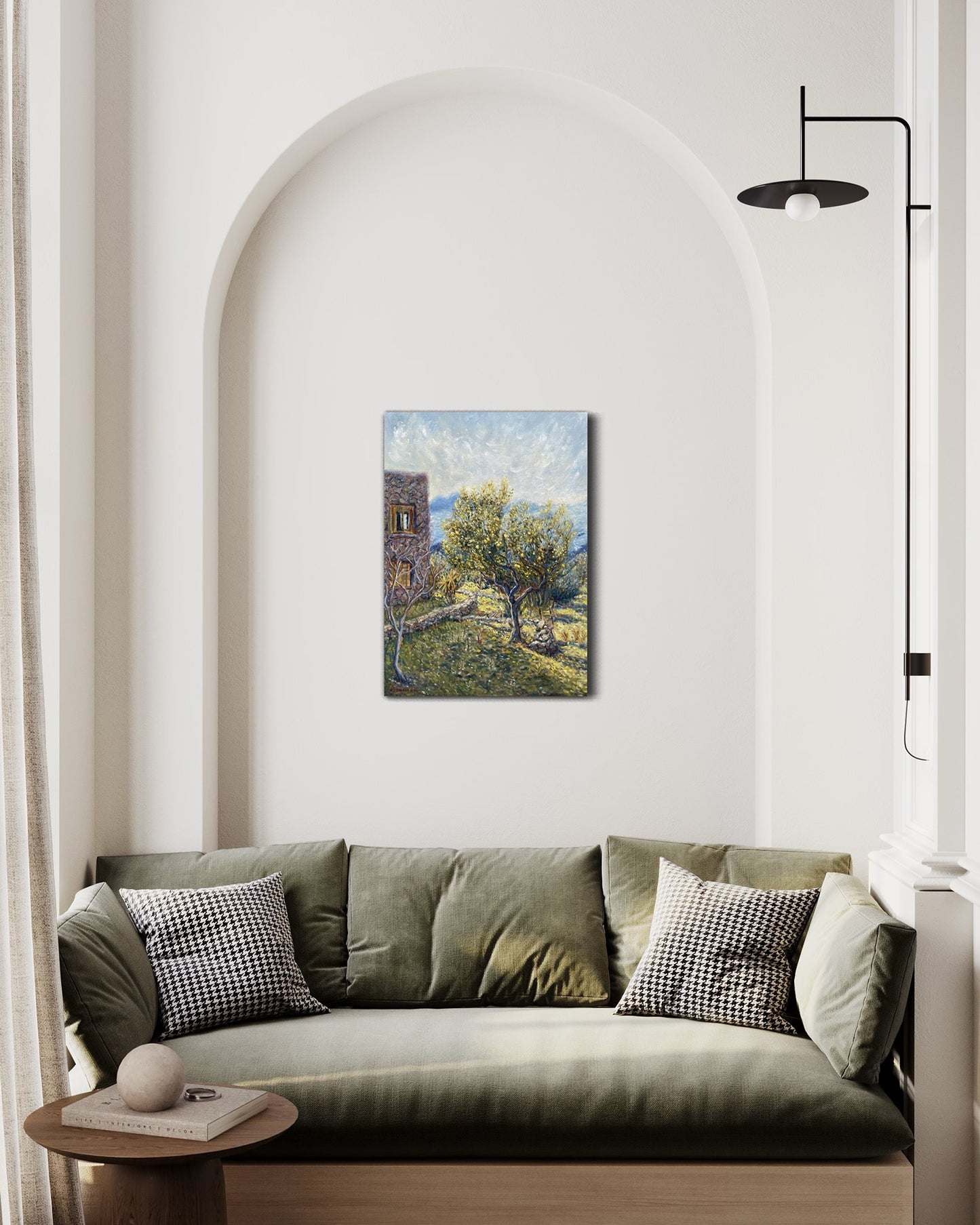 Original Painting: Lemon Tree at Home in Aegina