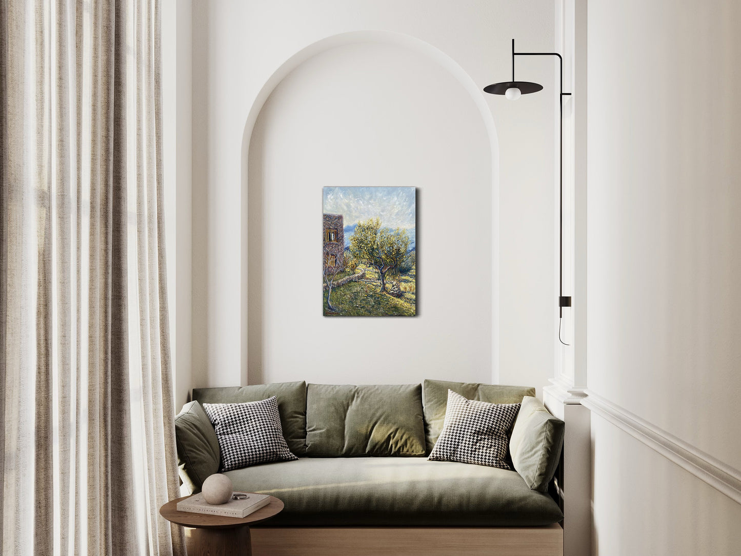 Original Painting: Lemon Tree at Home in Aegina