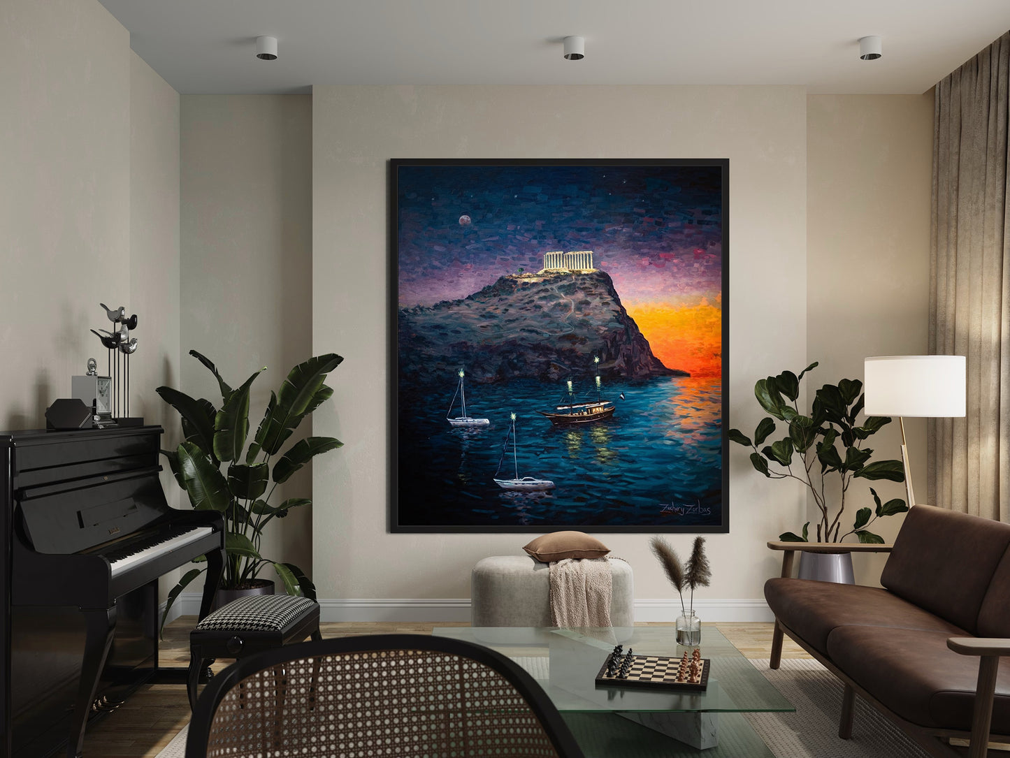 Canvas Print: Cape Sounio, Temple of Poseidon