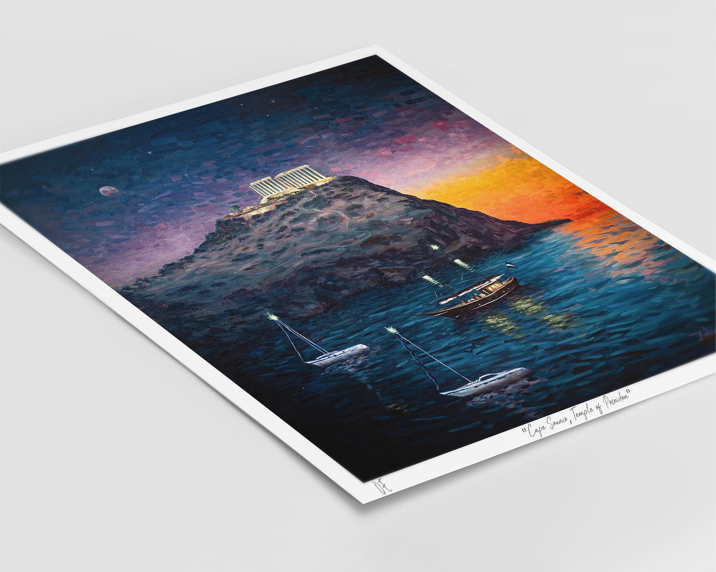 Art Print: Cape Sounio, Temple of Poseidon