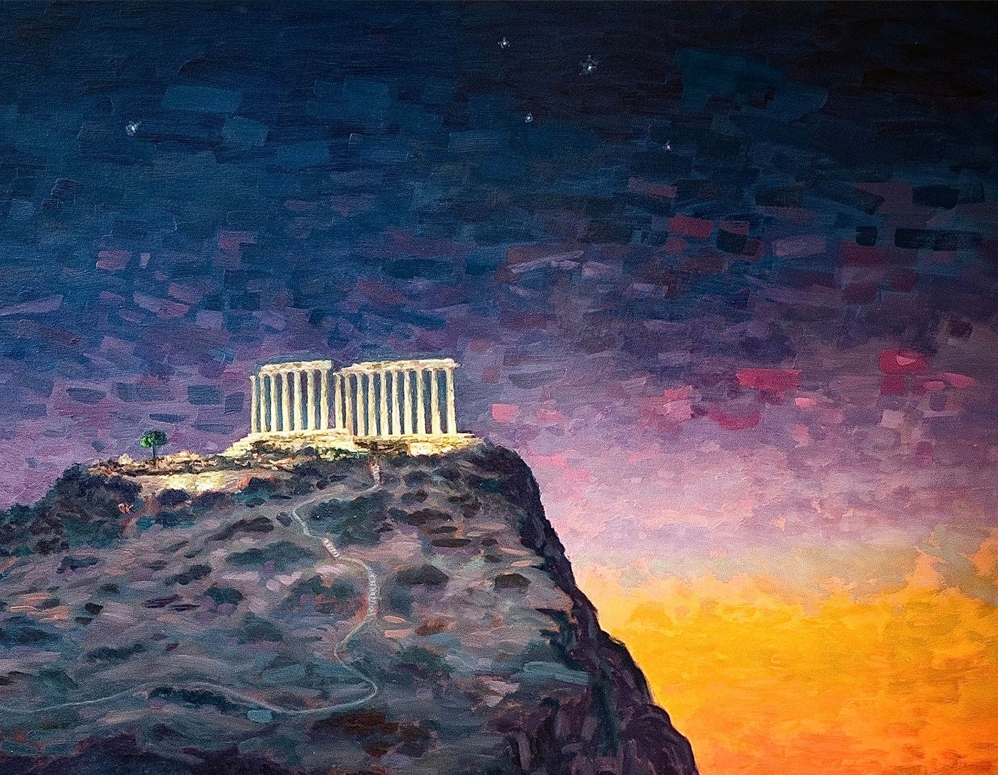 Art Print: Cape Sounio, Temple of Poseidon