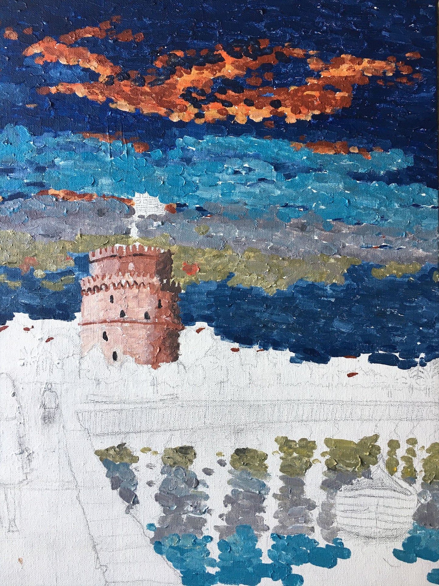 Original Painting: Thessaloniki in Memory