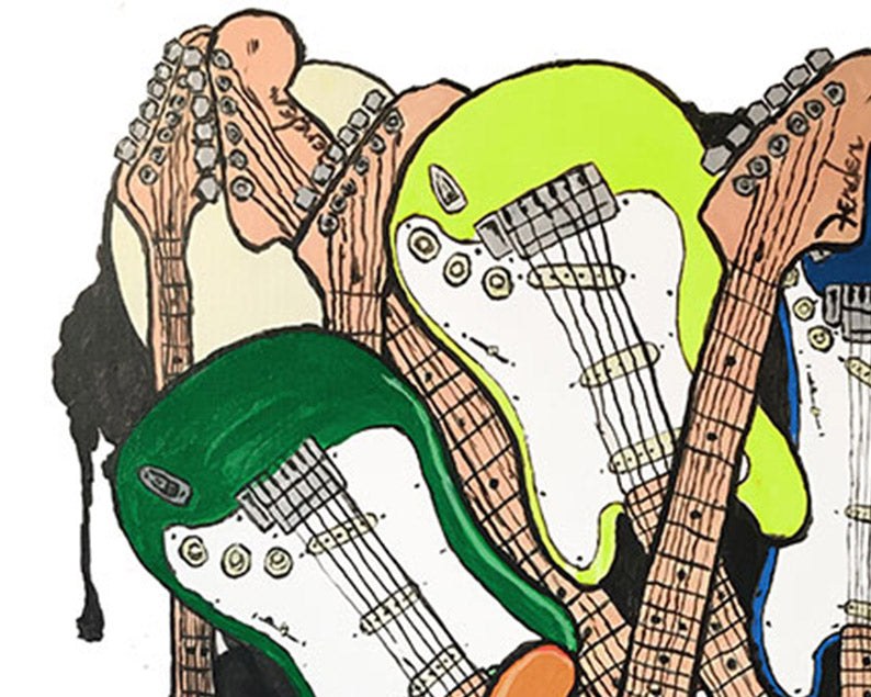 Art Print: Fender Guitar Jam