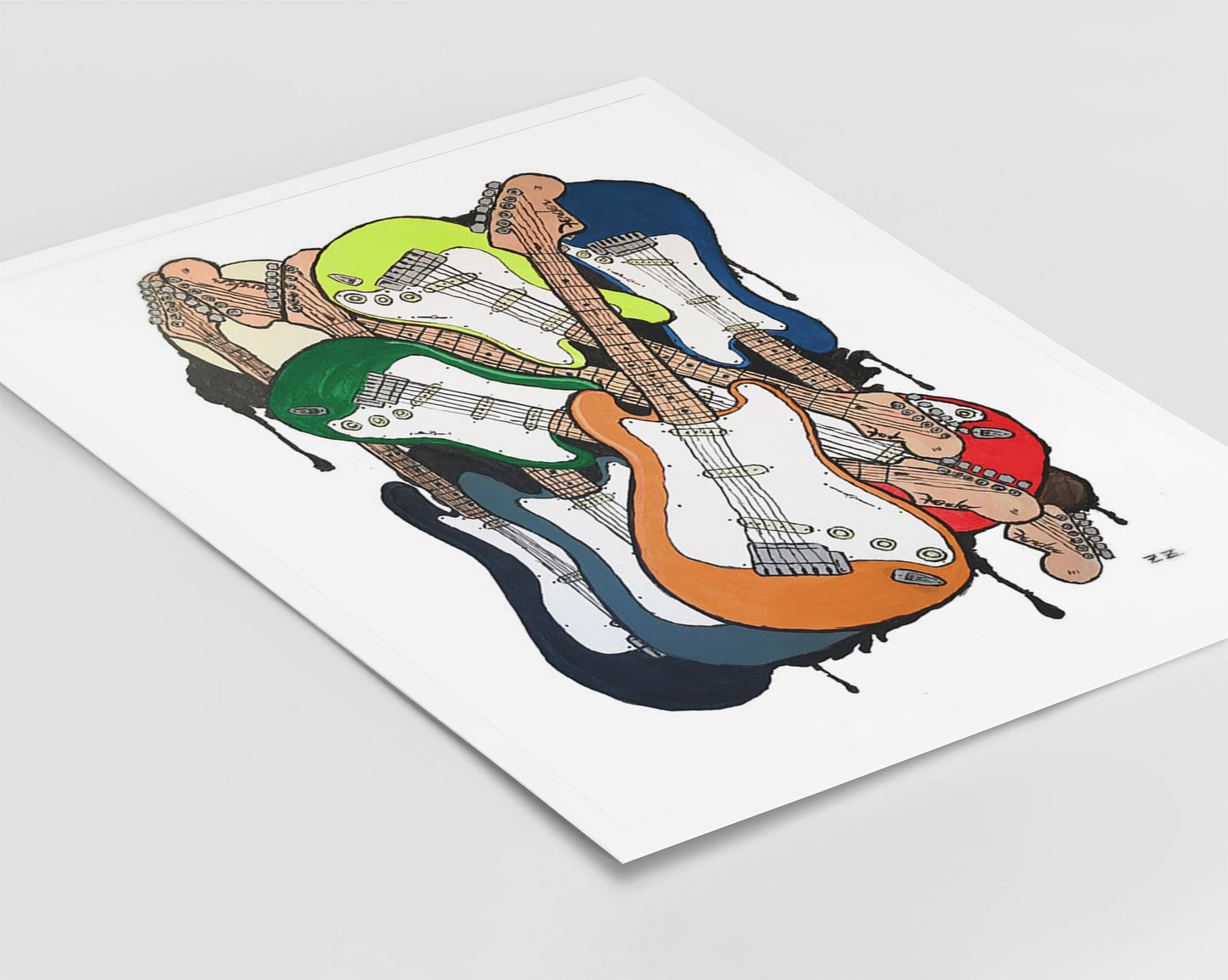 Art Print: Fender Guitar Jam