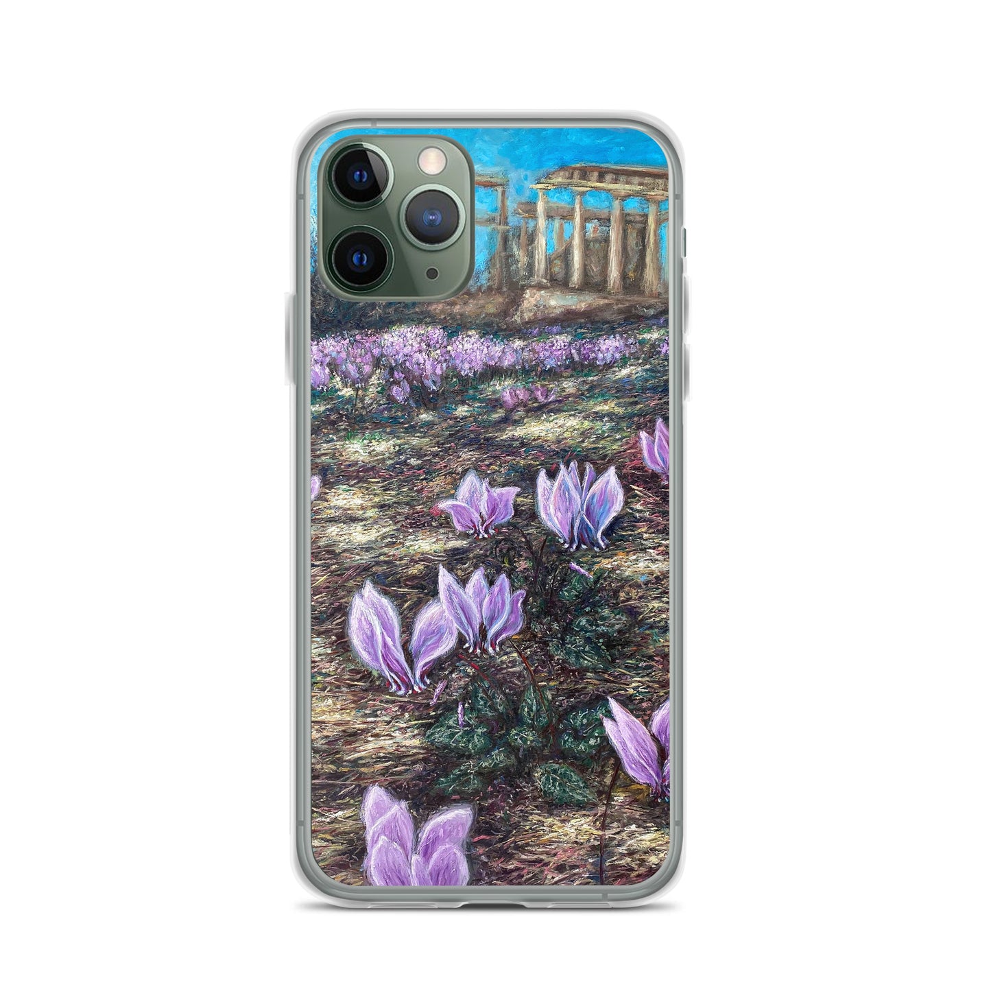 Phone Case: Cyclamen Flowers at Afaia Temple iPhone