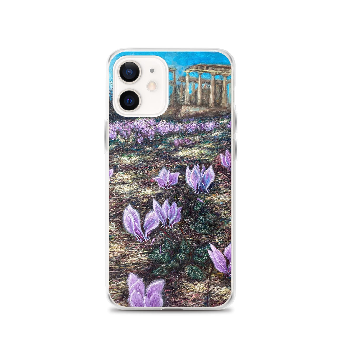 Phone Case: Cyclamen Flowers at Afaia Temple iPhone