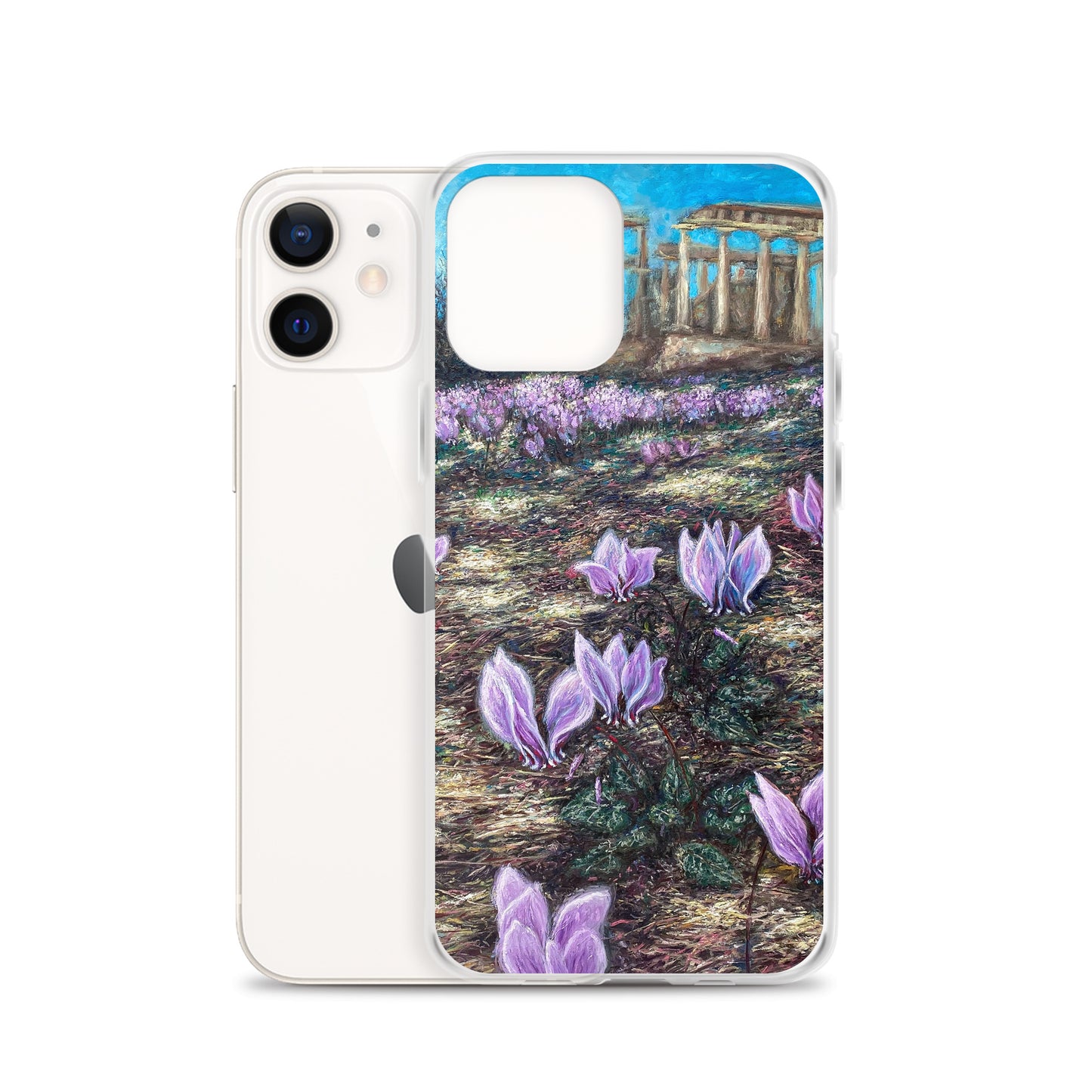 Phone Case: Cyclamen Flowers at Afaia Temple iPhone