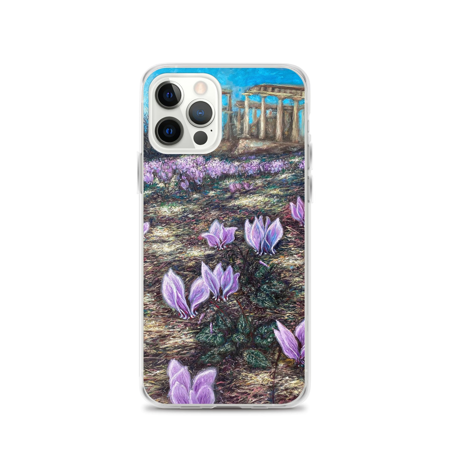 Phone Case: Cyclamen Flowers at Afaia Temple iPhone