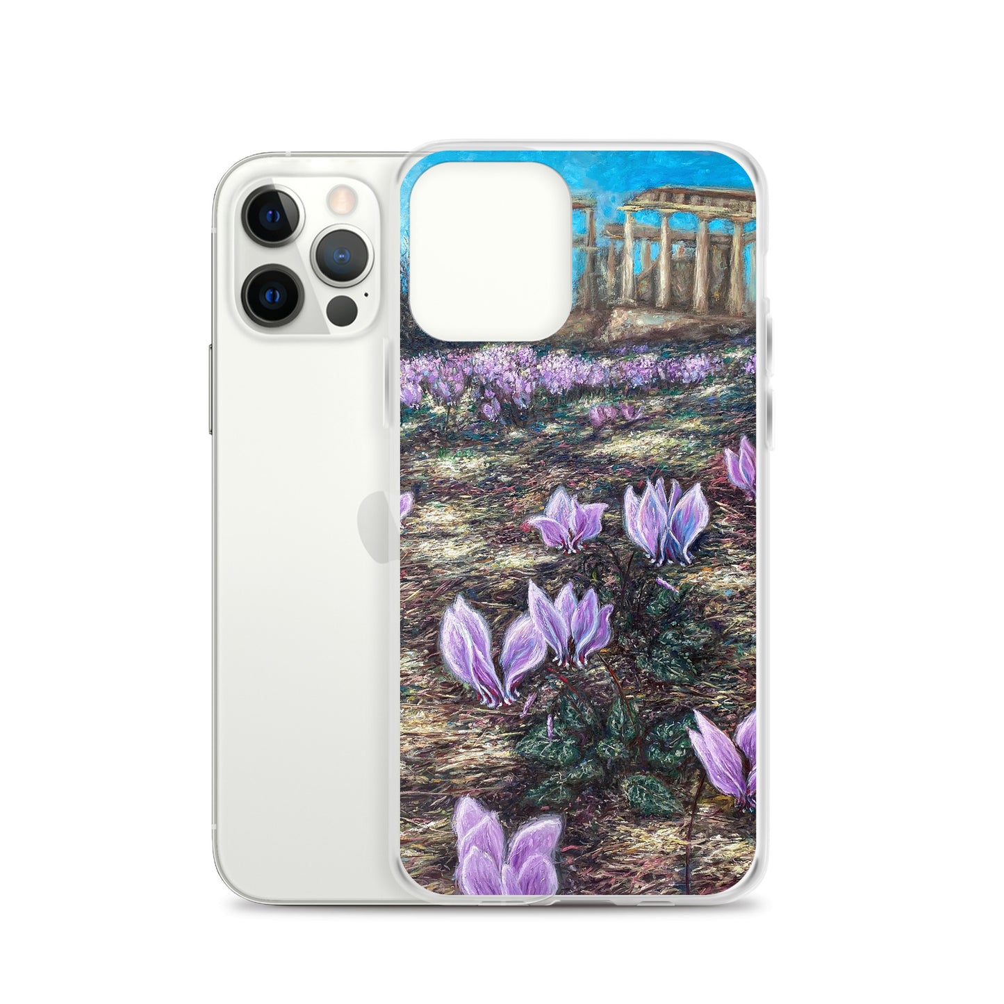 Phone Case: Cyclamen Flowers at Afaia Temple iPhone