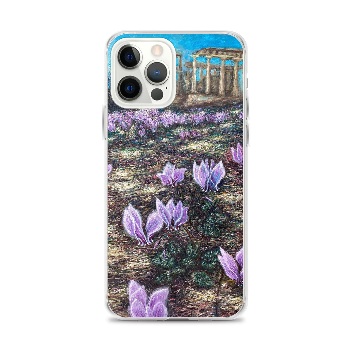 Phone Case: Cyclamen Flowers at Afaia Temple iPhone