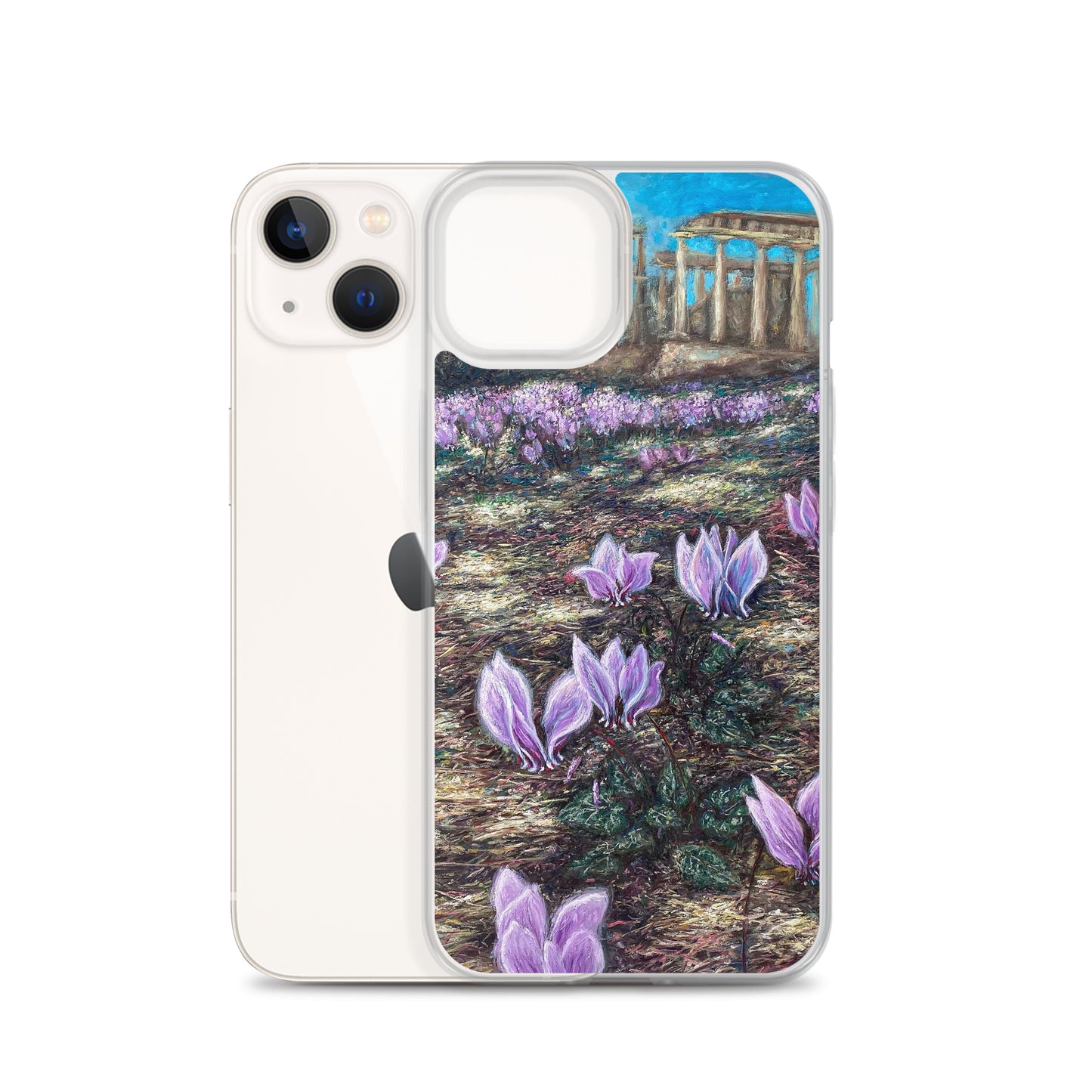 Phone Case: Cyclamen Flowers at Afaia Temple iPhone