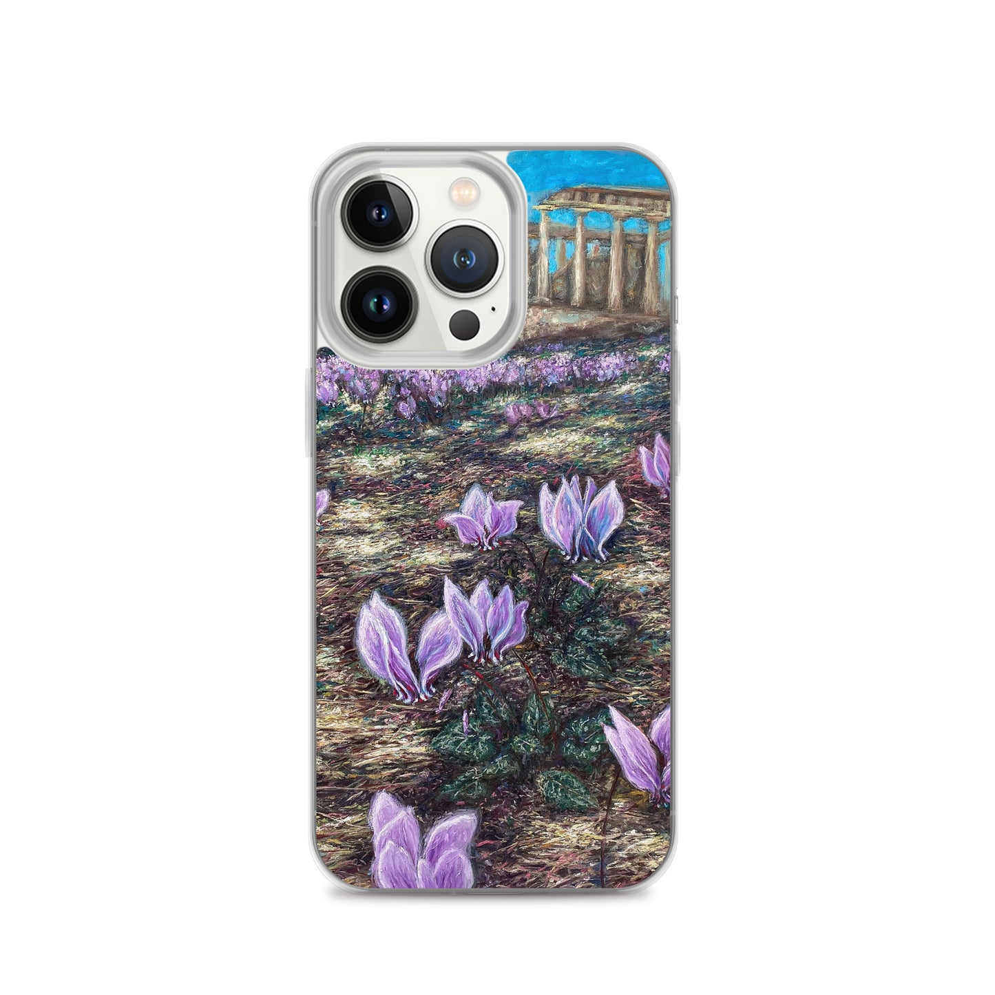 Phone Case: Cyclamen Flowers at Afaia Temple iPhone