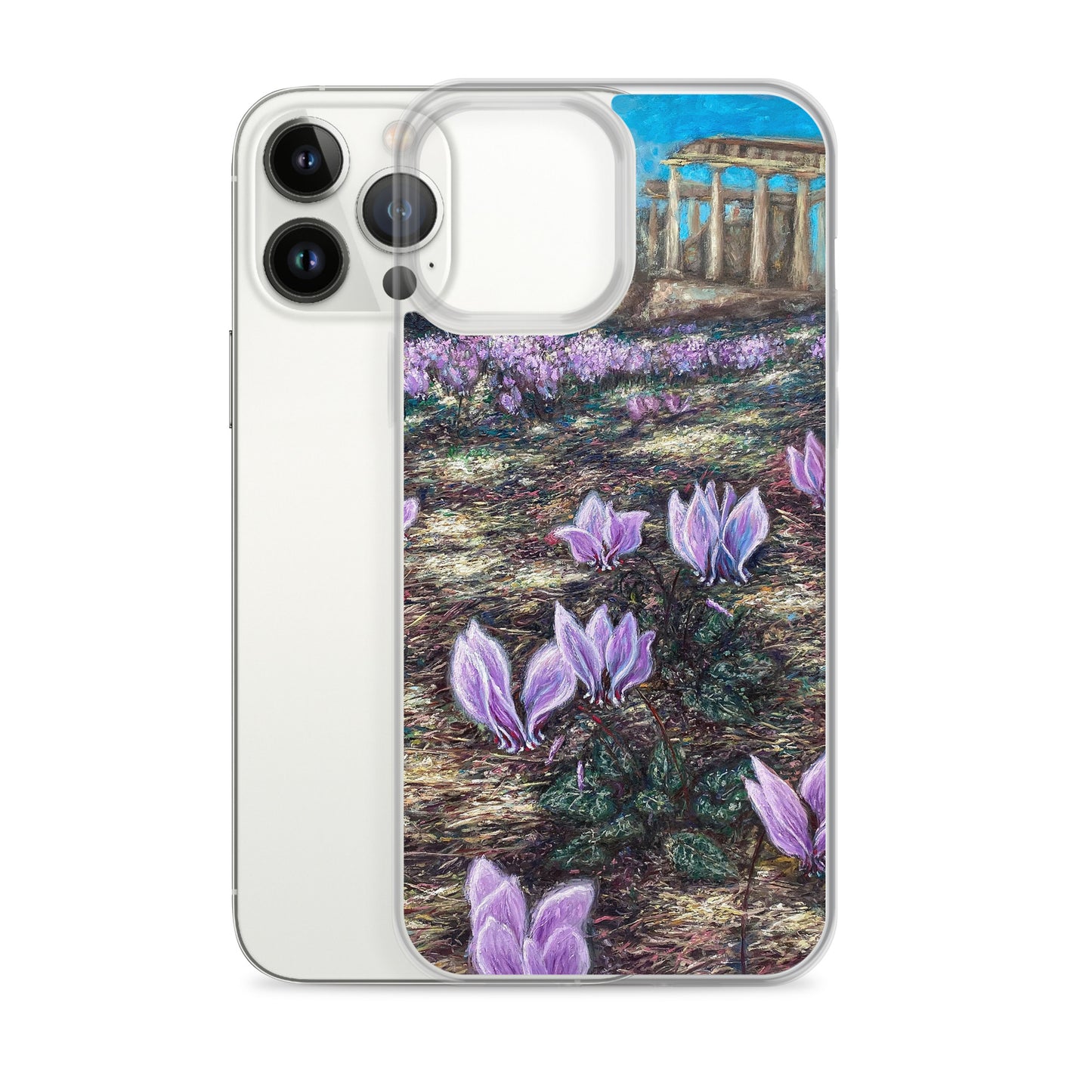 Phone Case: Cyclamen Flowers at Afaia Temple iPhone