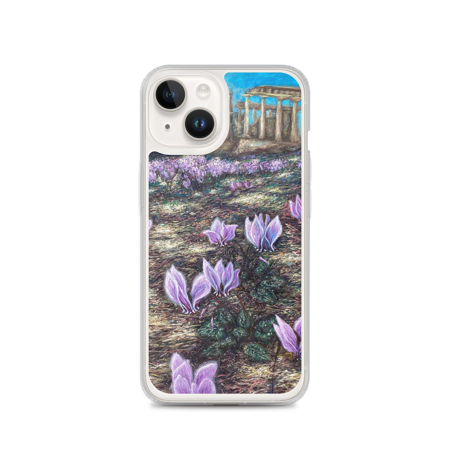 Phone Case: Cyclamen Flowers at Afaia Temple iPhone