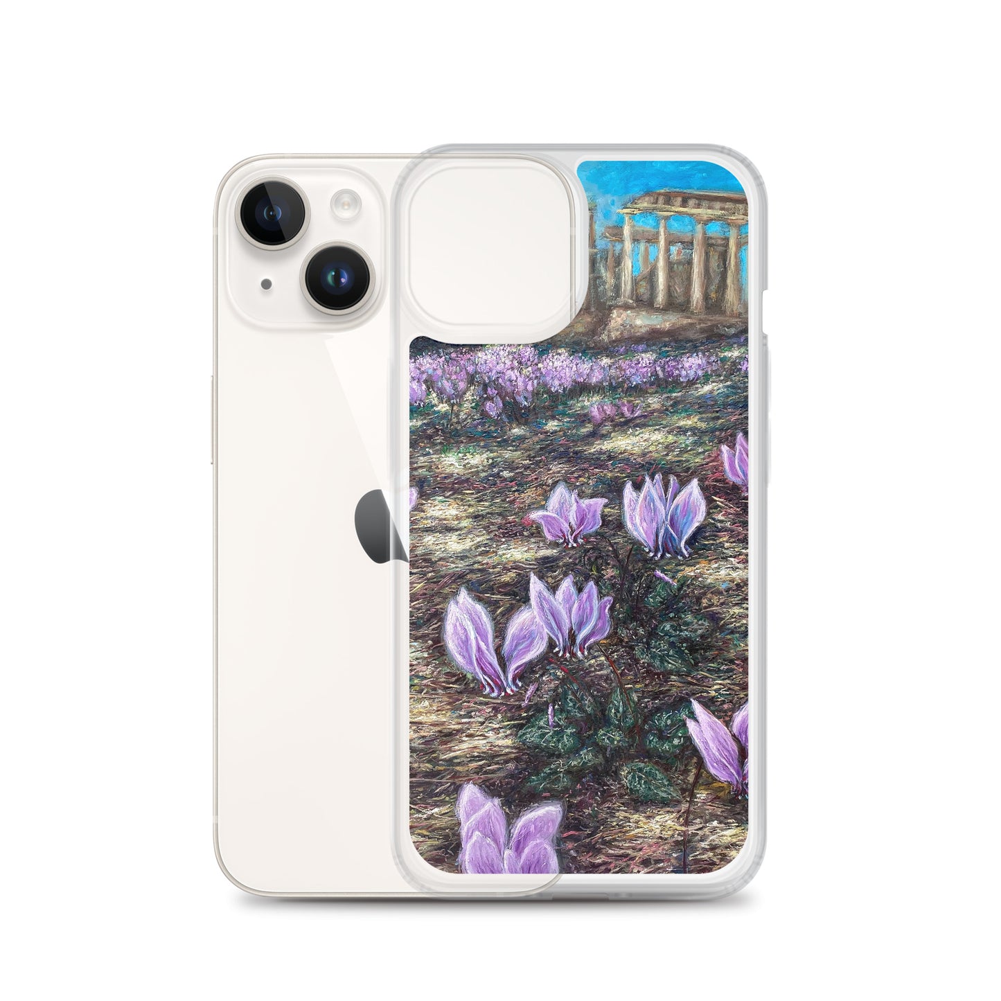 Phone Case: Cyclamen Flowers at Afaia Temple iPhone