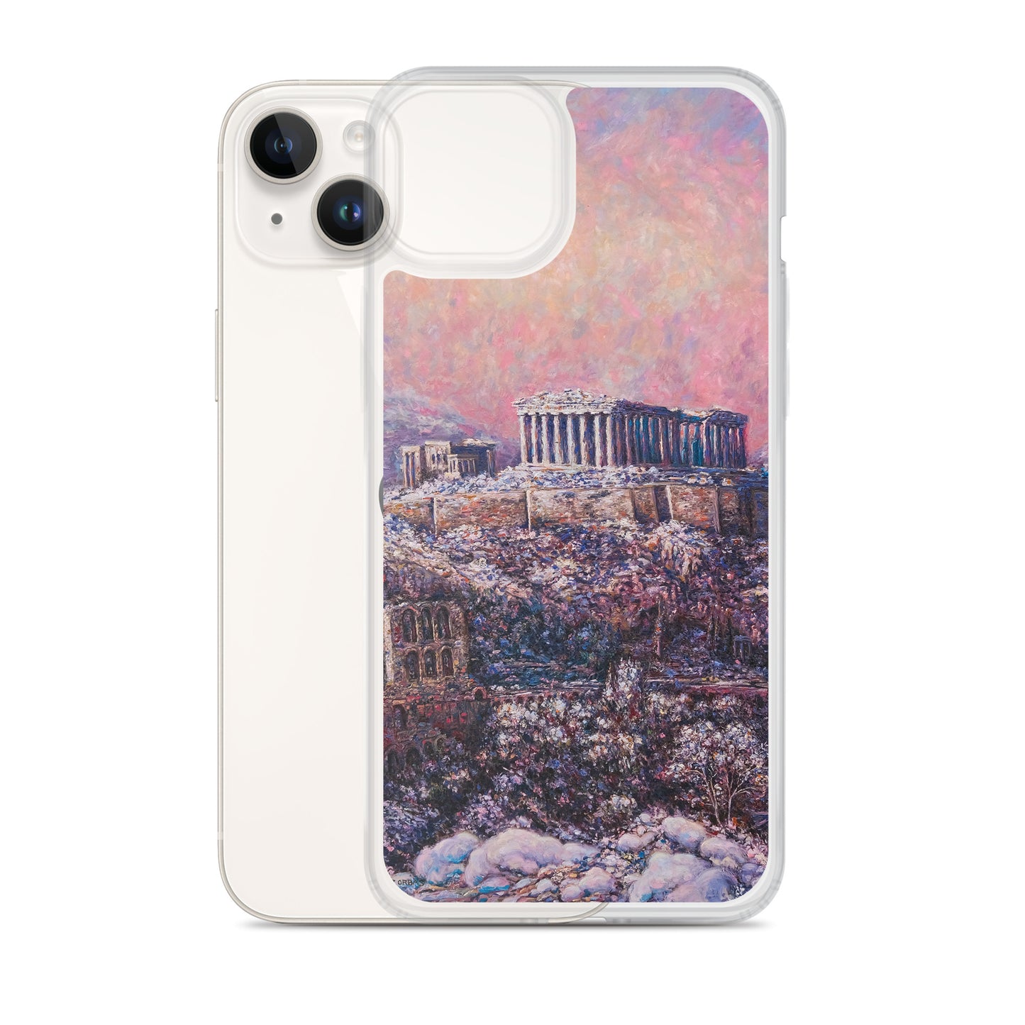 Phone Case: Morning Snow on the Acropolis iPhone