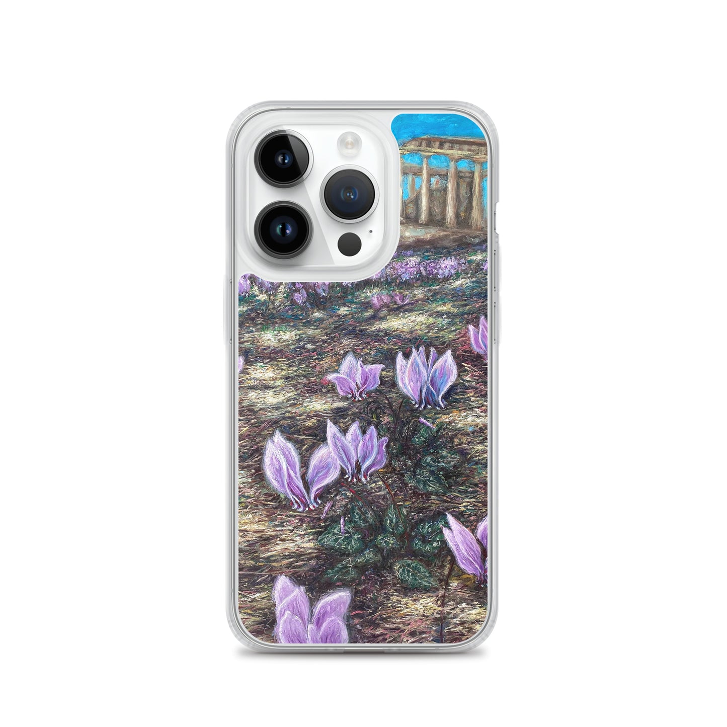 Phone Case: Cyclamen Flowers at Afaia Temple iPhone