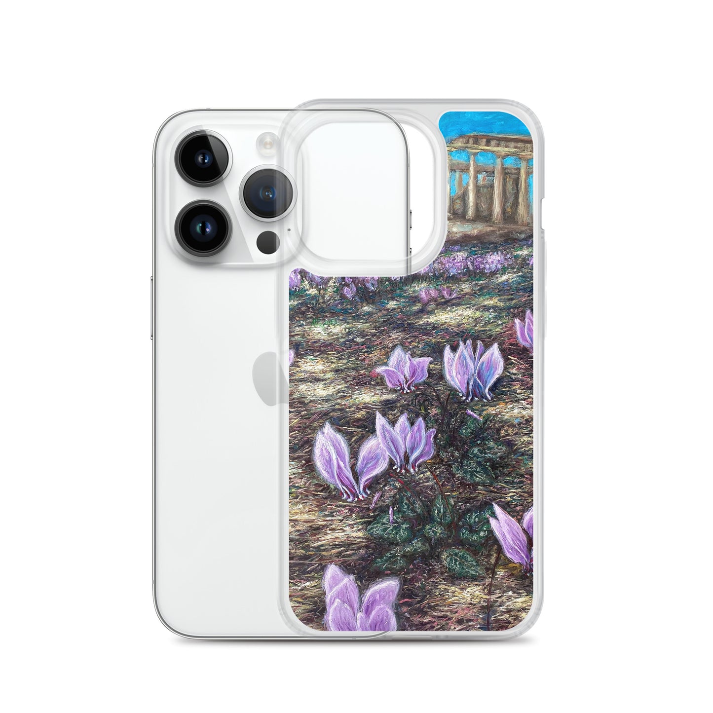 Phone Case: Cyclamen Flowers at Afaia Temple iPhone