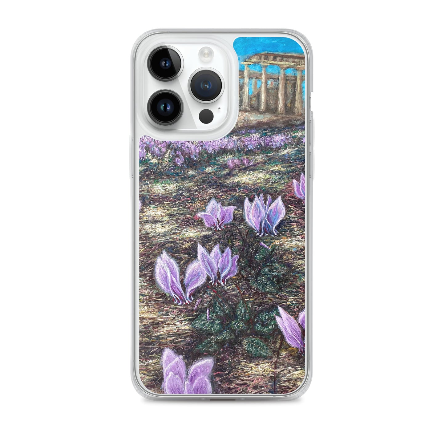 Phone Case: Cyclamen Flowers at Afaia Temple iPhone