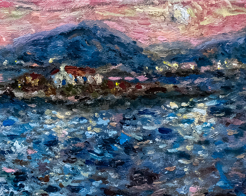 Art Print: Beach with Islet in Mavromoutsouno, Aegina