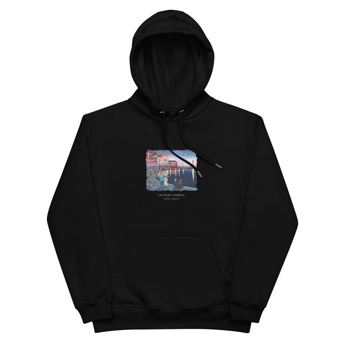 Hoodie: A Night in Chania Premium Eco Dark