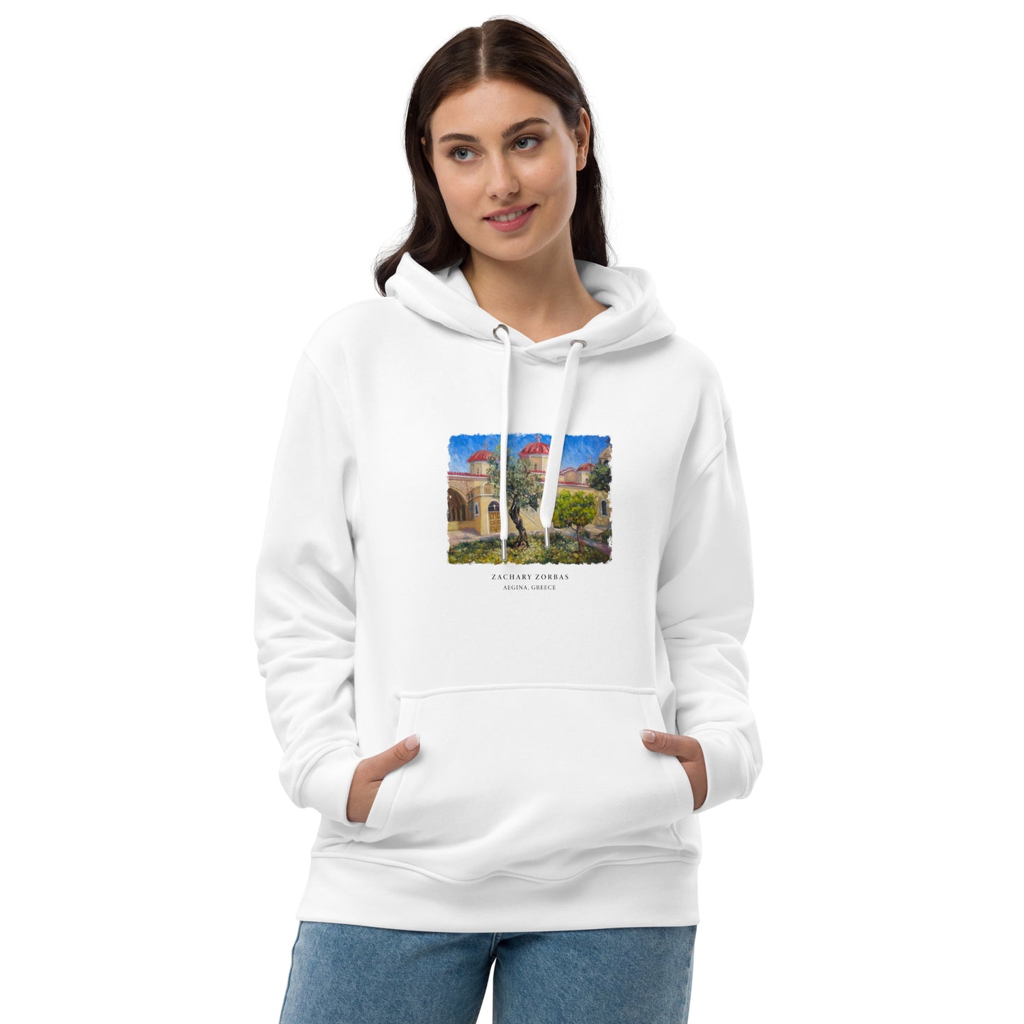 Hoodie: Cathedral of Aegina Premium Eco