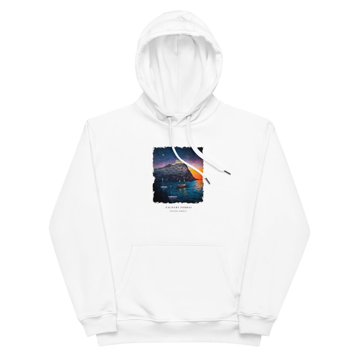 Hoodie: Cape Sounio Temple of Poseidon Premium Eco