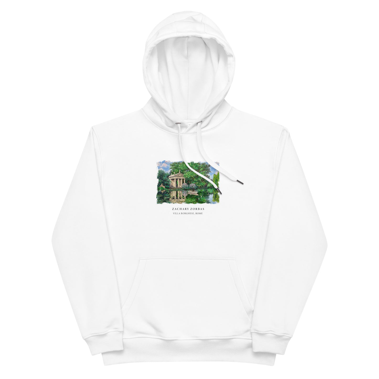 Hoodie: Villa Borghese Rome Premium Eco