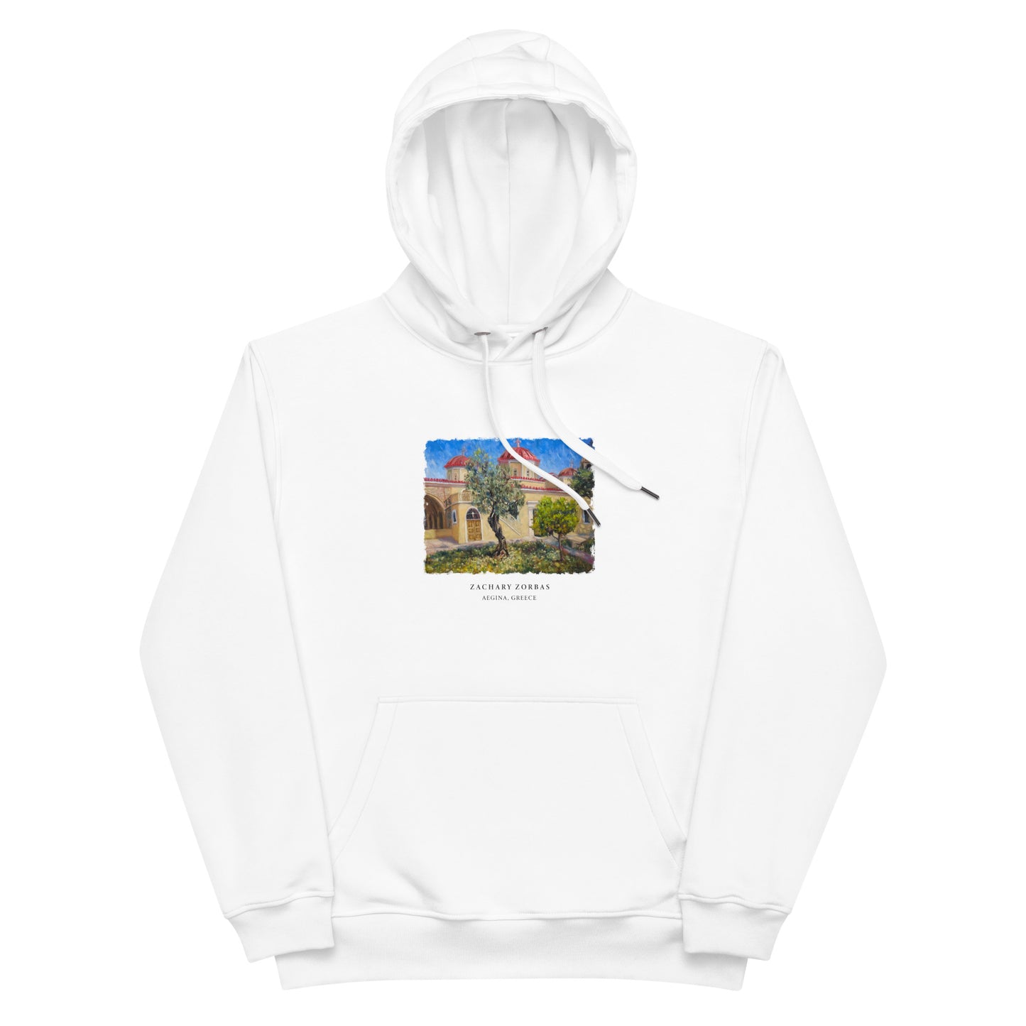 Hoodie: Cathedral of Aegina Premium Eco