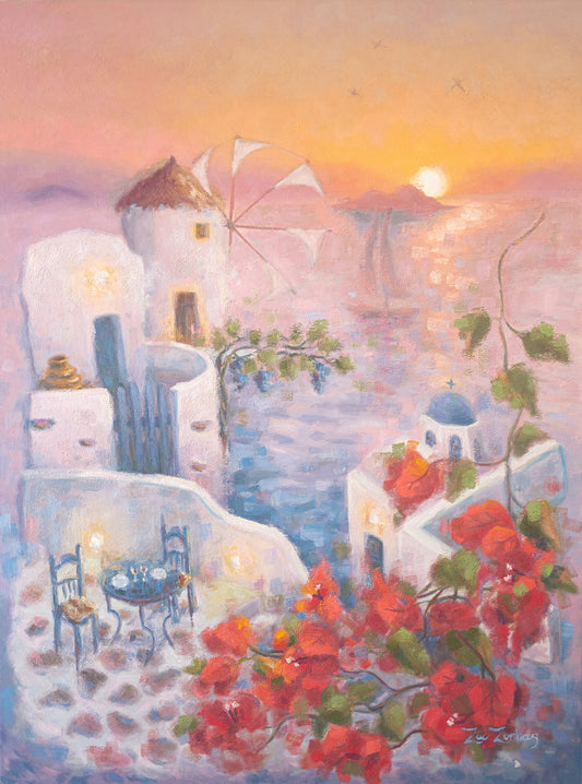 Original Painting: Cycladic Memories II