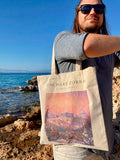 Tote Bag Organic: Morning Snow on the Acropolis