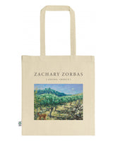 Tote Bag Organic: Walking in the Olive Grove with Toby