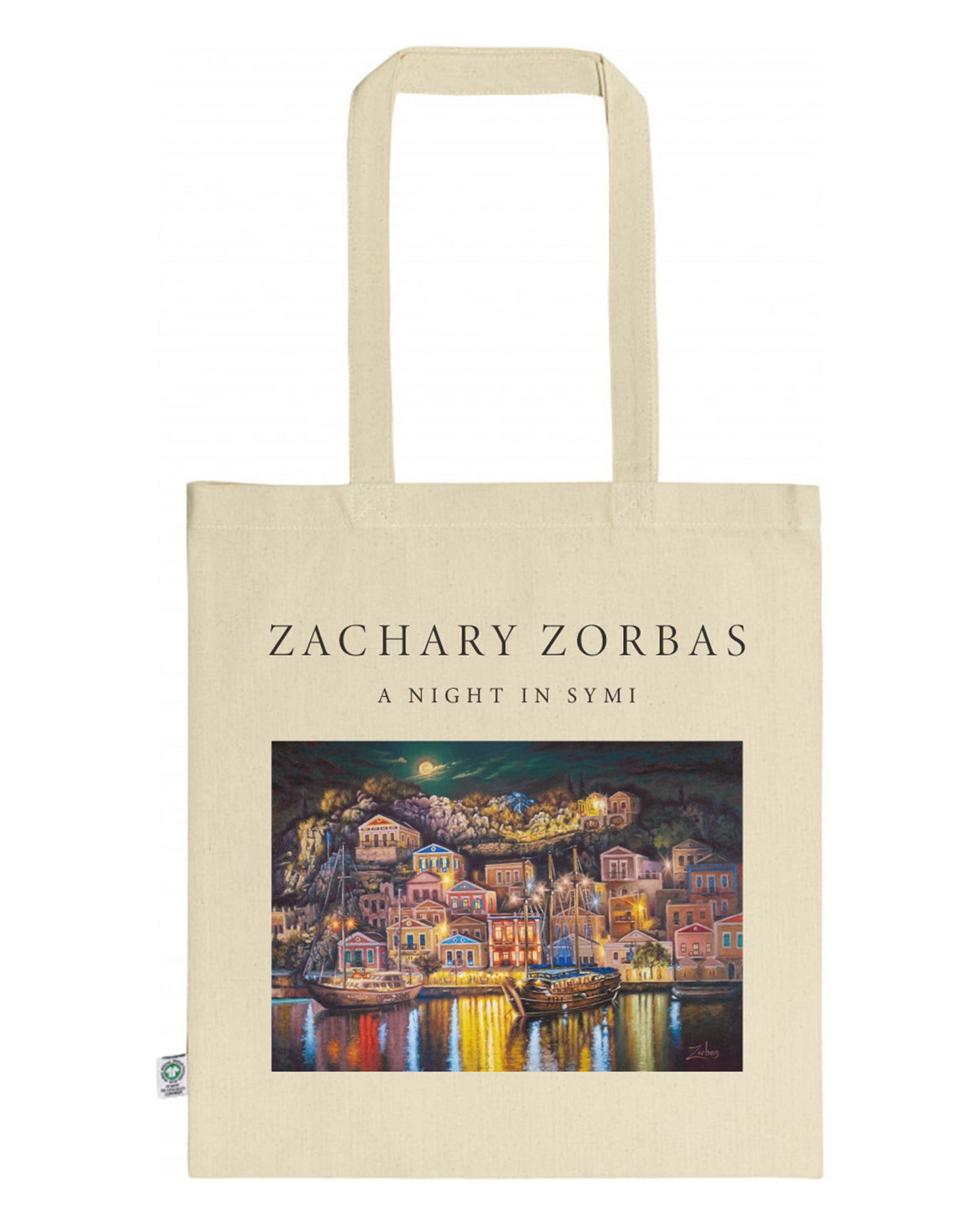 Tote Bag Organic: A Night in Symi