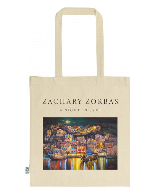 Tote Bag Organic: A Night in Symi