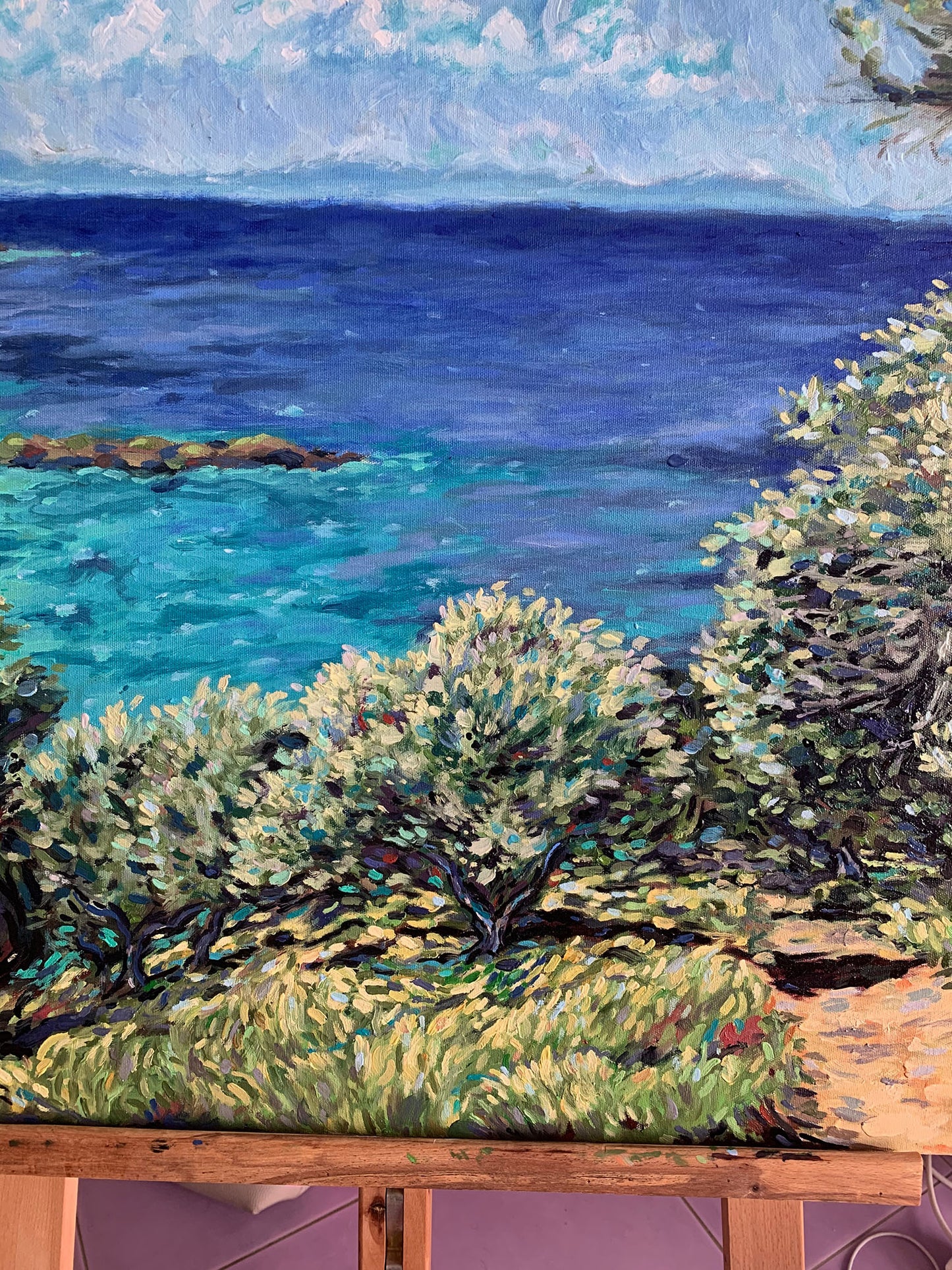 Original Painting: Olive Trees in Corfu