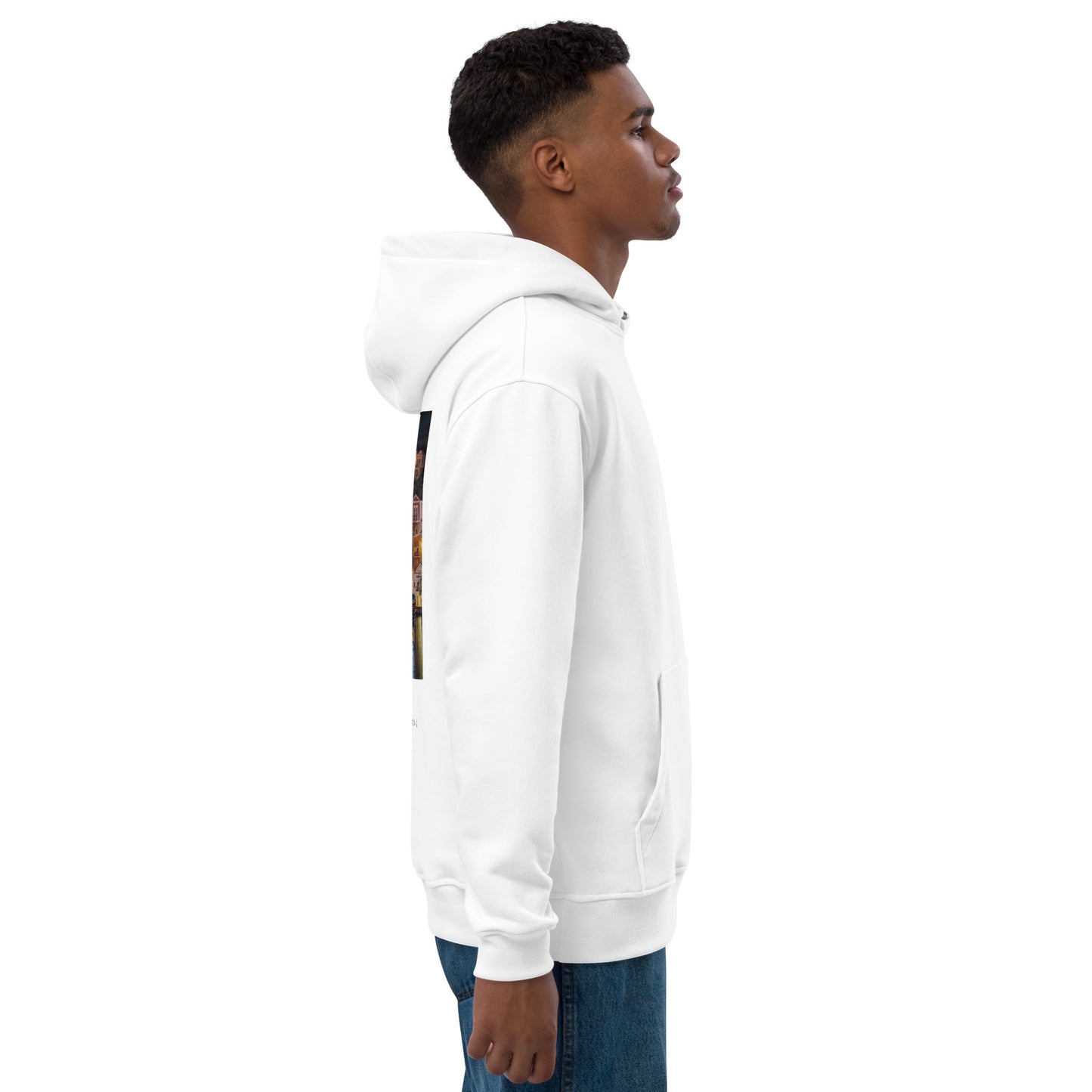 A Night in Symi - Premium Eco Hoodie White