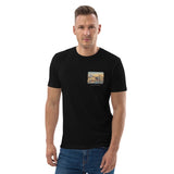 T-Shirt: Port of Aegina During Golden Hour Unisex Organic Cotton Left