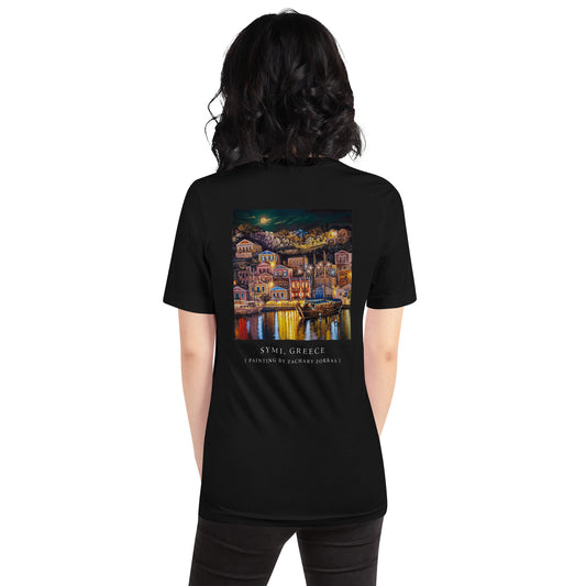 A Night in Symi - Unisex T-Shirt Black